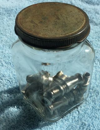 Vintage Coleman Lantern Stove Parts Jar Advertising Collectible Display 1