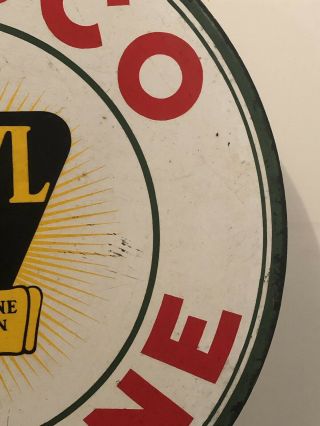 Vintage Double Sided CONOCO ETHYL GASOLINE SIGN 2