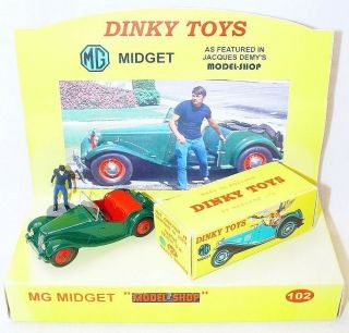 Culfi Cts Code - 3 Dinky Toys Model - Shop Jacques Demy Mg Midget Tv Movie Car Mib