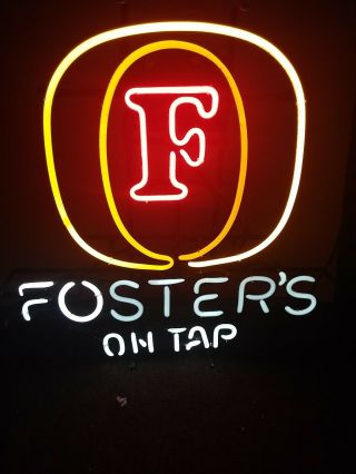 Foster Lager Neon Beer Sign Bar Tavern Vintage Australian Beer Foster 