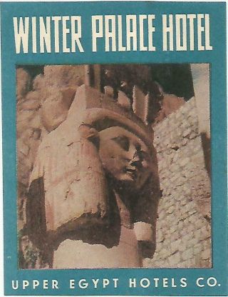 Hotel Winter Palace Luggage Deco Label (luxor)