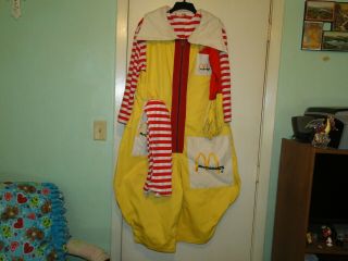 Vintage Ronald Mcdonald Restaurant Clown Suit/costume 1970 