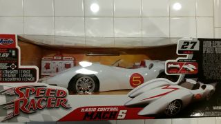Jada Speed Racer Mach 5 Rtr Electric Rc Car 9.  6v Vintage 1:10 Scale - Ultra Rare