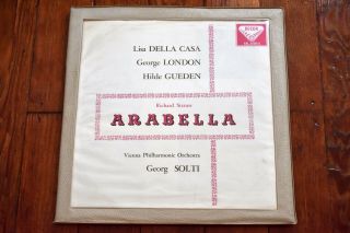 Strauss: Arabella - Decca Sxl 2050 - 3 Orig Wbg Ed1 Nm 4lp Set - Solti Della Casa