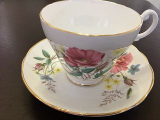 Vintage Regency English Bone China Tea Cup & Saucer Made In England