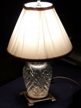 Vintage Waterford Crystal Electric Table Or Desk Lamp