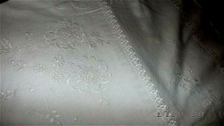 Ant Tablecloth Or Could Be As A Bed Spread Embroidered And Drawn Thread