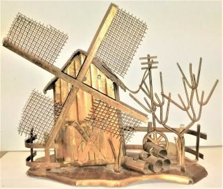 Unique Musical Home On The Range Copper Windmill