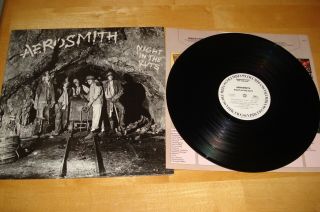 Aerosmith Night In The Ruts 1979 Wlp Promo Lp W/merchandise Inner Sleeve
