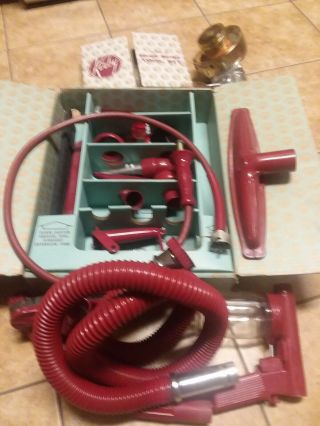Kirby Accessories Tools Attachments Burgundy Red Vintage Handi Butler Hose