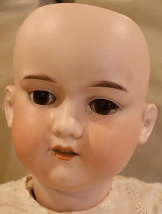 Antique Huge 33 " C1890 German Bisque Doll Am 390 W/nice Replacement Body