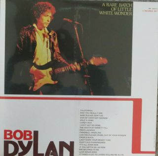 Bob Dylan ‎ A Rare Batch Of Little White Wonder 1981 Italian 2 - LP vinyl set 2