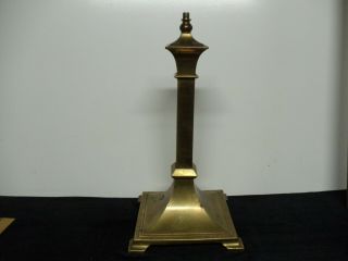 Vintage Solid Brass Lamp Base 13 1/2 X 7 "