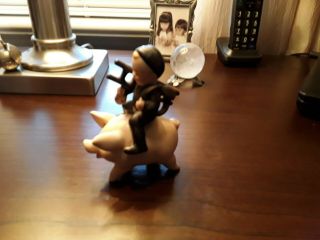 Goebel Figurine Spo Number 61 Chimney Sweeper Little Boy Riding A Pig