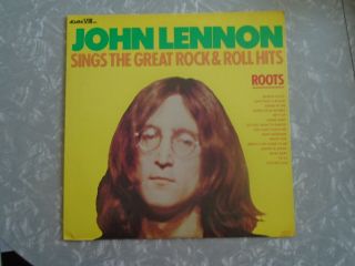 John Lennon ‎– Roots : Sings The Great Rock & Roll Hits Adam Viii Ltd 1975