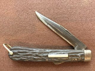 Ixl George Wostenholm - Large Lockback Folding Knife - Vintage