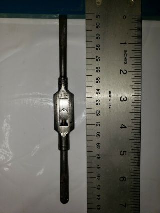 j) Vintage GTD No.  0 Adjustable Tap Handle Wrench Machinist Tool 2