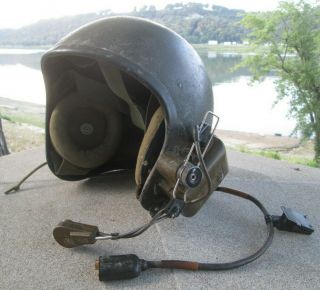 Vintage Vietnam War Era Tank Crew Helmet & Headset