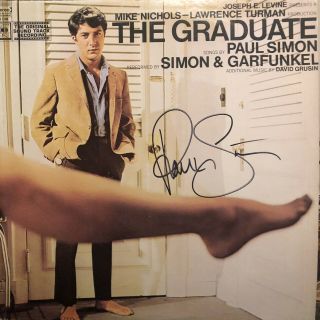 Paul Simon Signed The Graduate Vinyl Record Autograph Simon Garfunkel