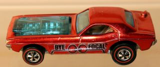 Dte 1971 Hot Wheels Redline 6187 Metallic Red Bye - Focal W/brown Interior