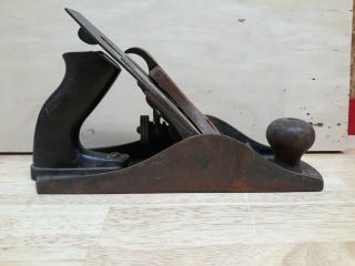 Vintage Stanley Bailey Plane No.  4 Woodworking Tool Type 11 1910 - 1918