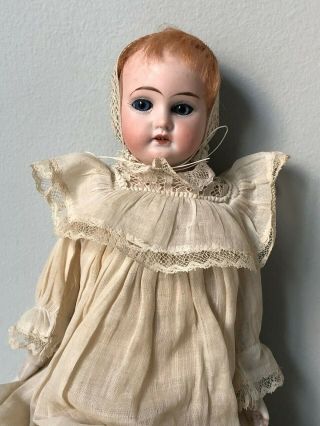 Antique Armand Marseille 15” Doll Leather Body marked 3200 Germany 2