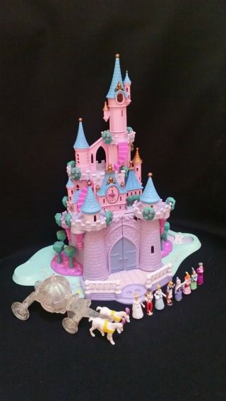 Vintage Disney Polly Pocket Cinderella Enchanted Castle,  Light Up 100 Complete