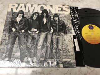 The Ramones Self Titled Debut Orig Lp 1976 Sire Sr 6020 Shrink Insert Punk
