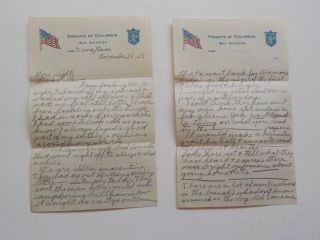 Wwi Letter 1918 Still In Quarantine 212th Engineers Soldier Ww I World War Ww1