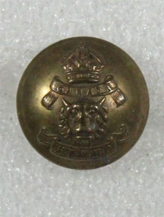 Royal North West Mounted Police Uniform Button With K/c (24mm)