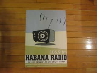 Havana Radio Poster Rare The Coolest Mid Century Modern Style