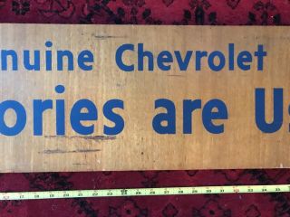 RARE 1950s CHEVROLET DEALERSHIP DISPLAY SIGN CHEVY 1954 1953 1952 1951 1949 3