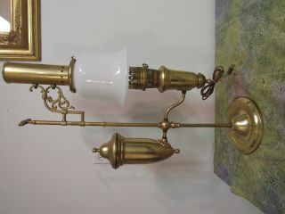 1983 Special Aladdin 75 Anniv.  Model 4 Solid Brass Student Lamp