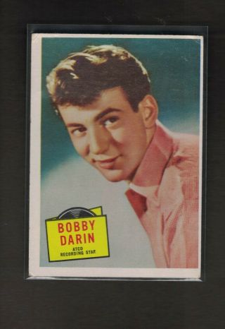 Topps 1957 Hit Stars Trading Card 25 Bobby Darin Recording Star