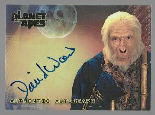 2001 Topps Planet Of The Apes Autograph David Warner (sandar)