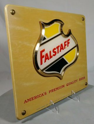 Early Falstaff Beer 3 - D Back Bar Display Sign St Louis Missouri MO Price Bros 2