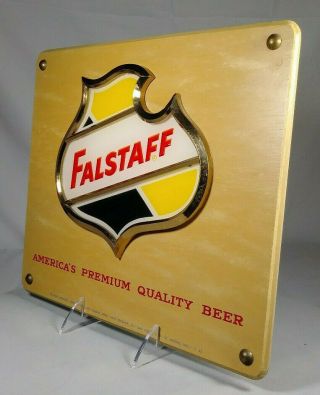 Early Falstaff Beer 3 - D Back Bar Display Sign St Louis Missouri MO Price Bros 3
