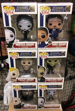 Funko Pop Set Of 6 The Addams Family 2019 Movie Gomez Thing Wednesday Pugsley,