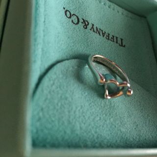 Vintage Tiffany & Co Elsa Peretti® 925 Open Heart Ring Uk Size L