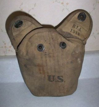 Vintage 1918 World War I,  3 Piece Complete Canteen,  All Dated 1918