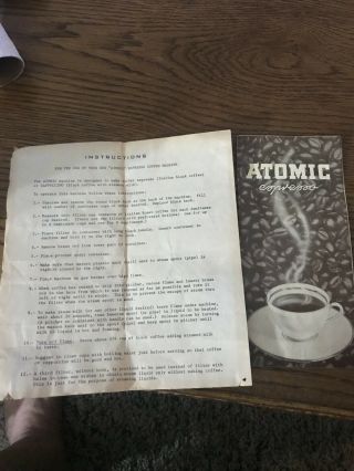 Atomic Espresso Machine Nos Vintage W Box 3