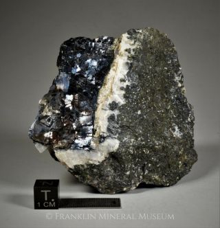 Bornite Section,  Calcite,  Franklinite - Sterling Hill,  Ogdensburg,  Nj