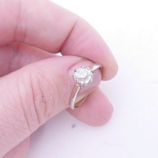 18ct Gold 65 Point Old Mine Cut Diamond Ring,  Art Deco