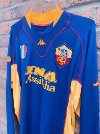 2001 - 2002 AS Roma,  Vintage Third Football Shirt by Kappa,  Adult XXXL 2