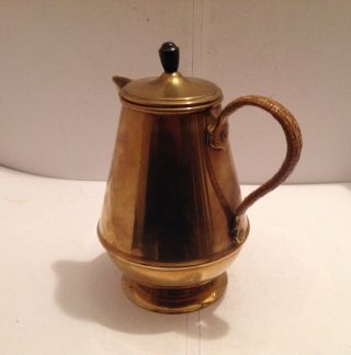Stylish And Rare W A S Benson Brass Coffee Pot