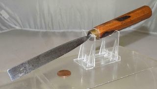 Vintage German Made Wood Carving Tool Chisel 3 Sweep 5/8 " Cut 9 - 3/4 " Long