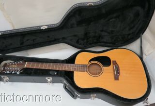 Vintage Takamine Ef385 12 String Acoustic Guitar Serial No.  97100979 & Hard Case