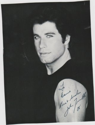 John Travolta - Saturday Night Fever,  Grease,  Pulp Fiction Etc Signed Pic