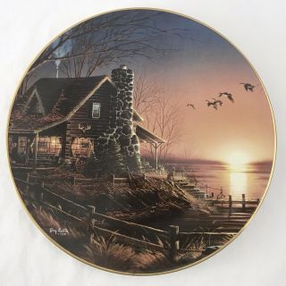 Terry Redlin Collector Plate Wildlife Memories Comforts Of Home 4801 