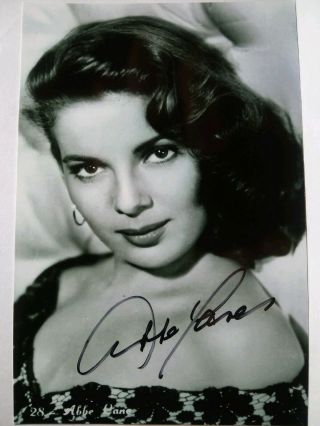 Abbe Lane Authentic Hand Signed Autograph 4x6 Photo - Sexy Singer & Actress